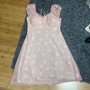 pink flower dress